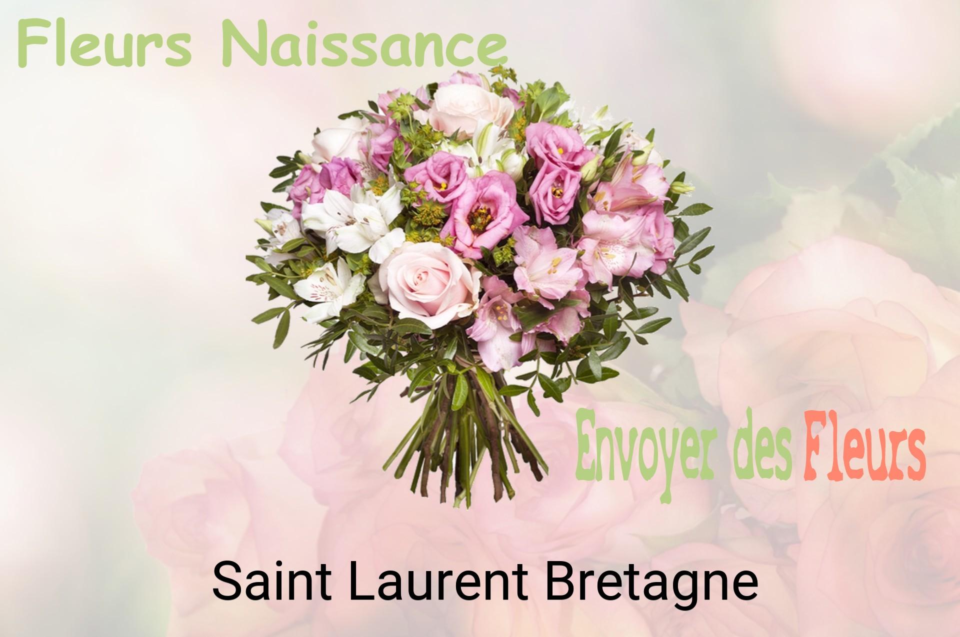 Bouquet de fleurs de naissance livré à Saint-Laurent-Bretagne